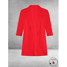 Plus Basics Blazer Roll-Up Red